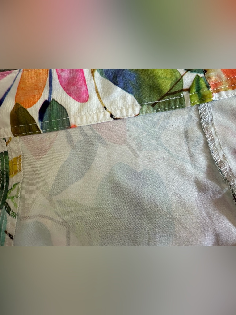Rip Skirt Hawaii Size Medium Wildflower Watercolor Wrap Skirt Length 2 Vacation - Picture 11 of 12